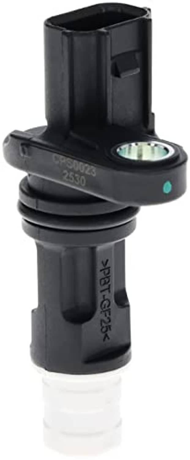 Crankshaft position sensor with black plastic housing and metal sensing ring