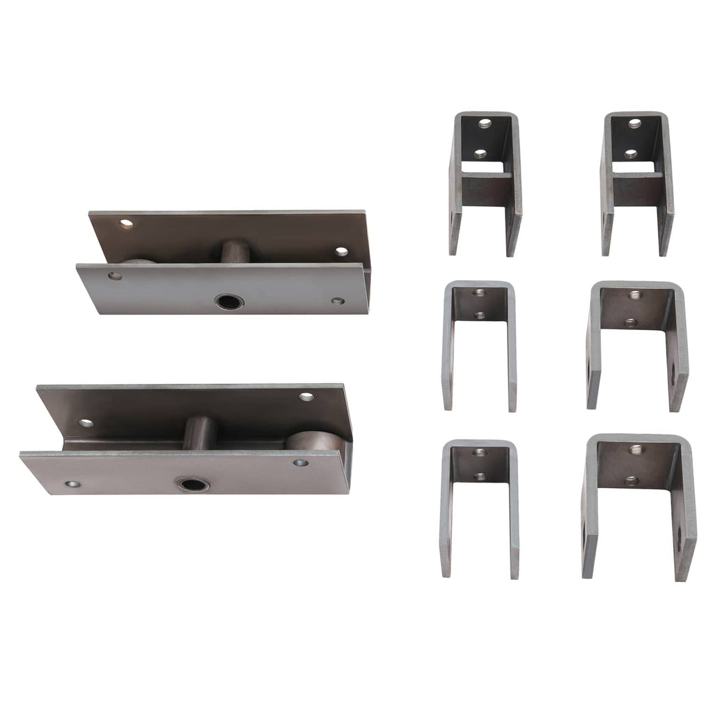 Spring hanger kit brackets set: long plates and small U supports with bolts