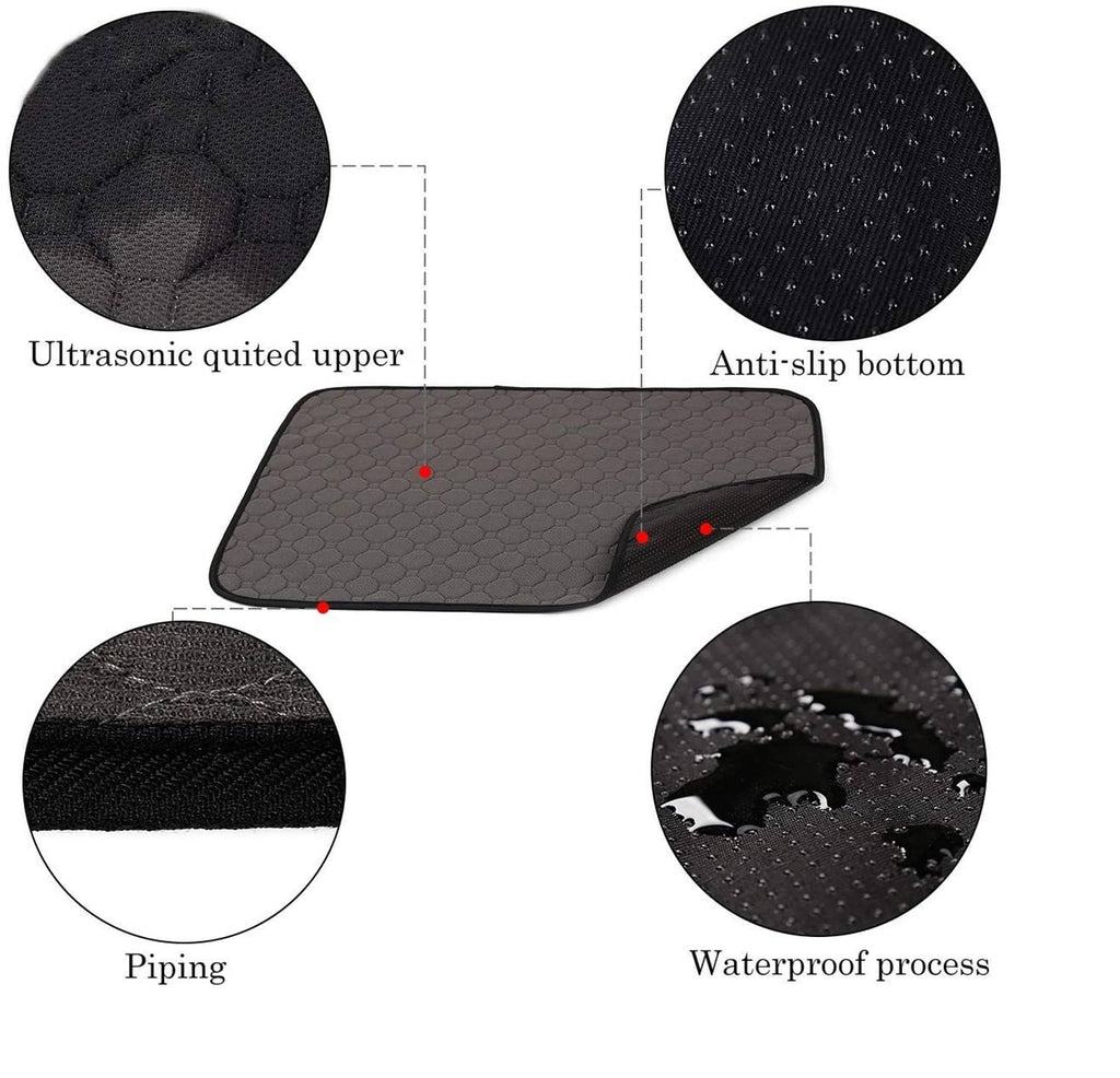Washable guinea pig cage liner pad with piped edges, anti-slip bottom, waterproof process details
