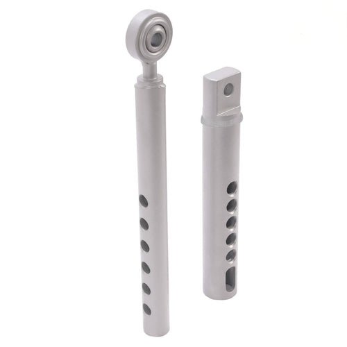 3-point lift stabilizer link assembly with hinge bearing and perforated steel bars