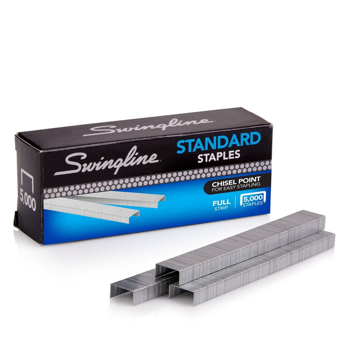 Swingline standard stapler staples box, chisel point, 1/4 in full strip