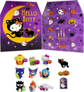 Hello Kitty and Friends Halloween countdown calendar display with numbered compartments and figures