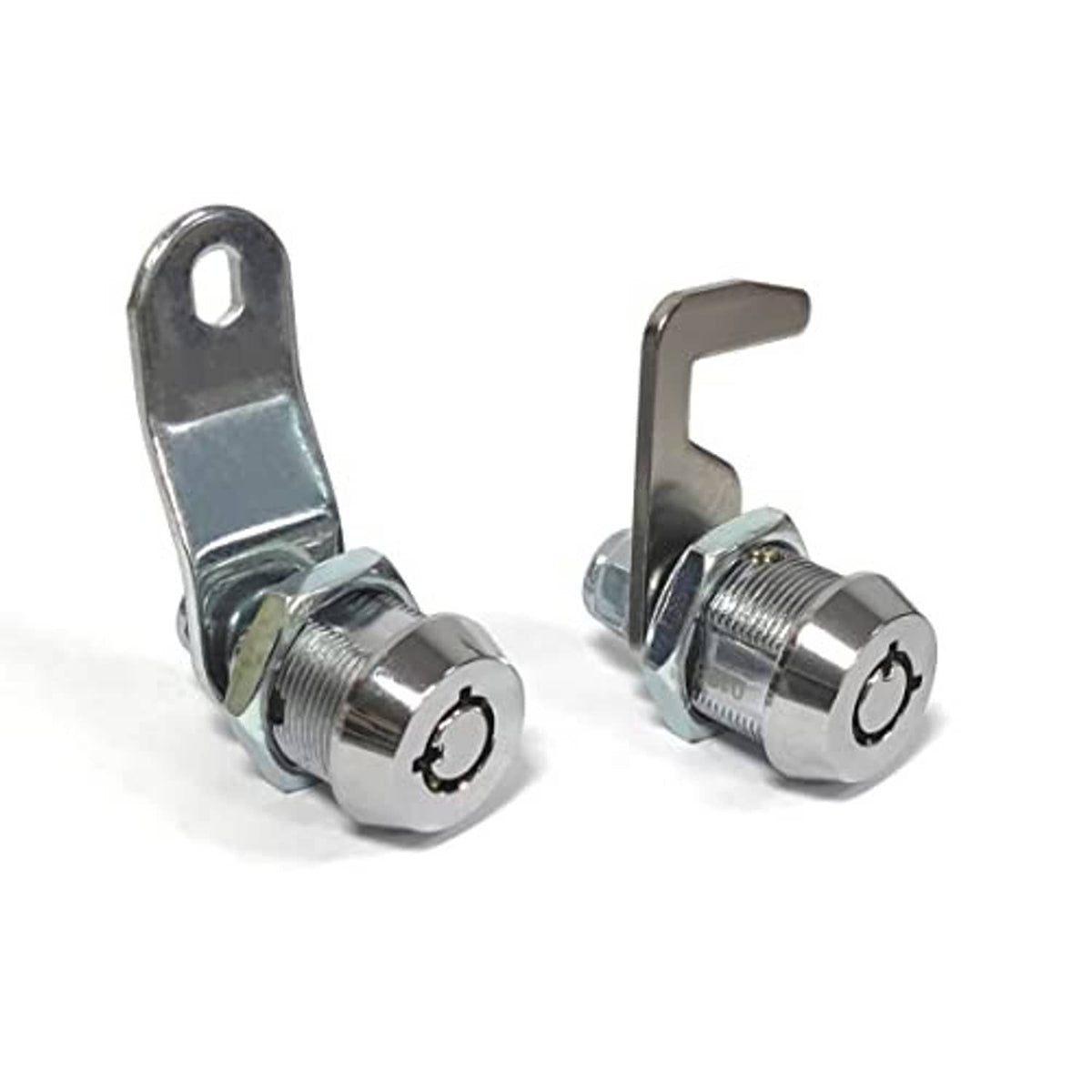 Toolbox tubular cam lock pair with metal cam hooks and key cylinders