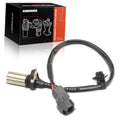 Crankshaft position sensor with black wiring harness and gray 2-pin connector