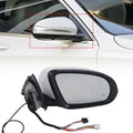Right-side heated blind-spot mirror with turn-signal lens and wiring harness