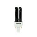 DynaTrap 7-watt UV replacement bulb with two black tubes and white plug base