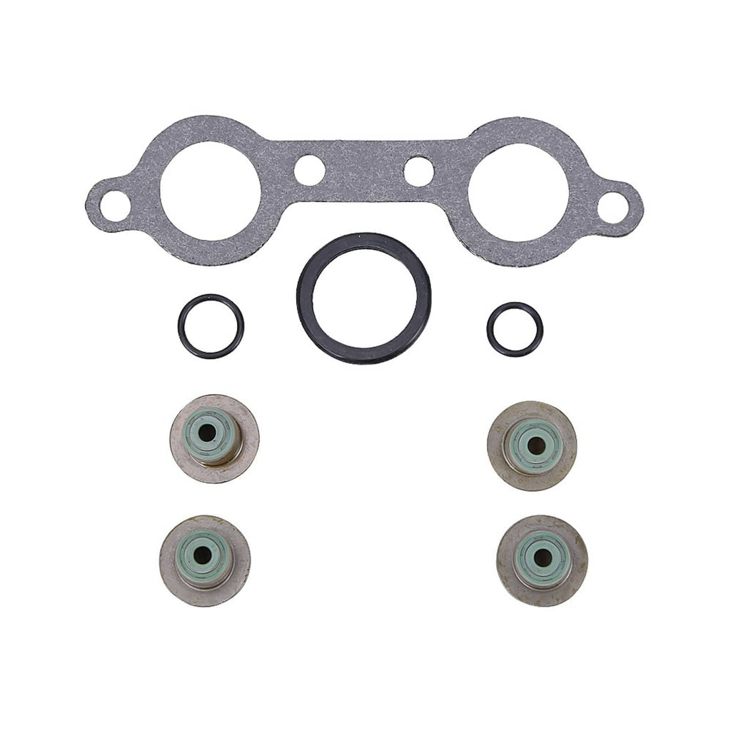 Engine head gasket kit with metal gasket, O-rings, and valve stem seals