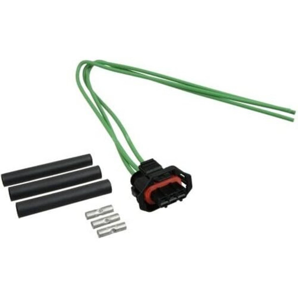 Cam sensor wiring harness kit: green wires, black connector, terminals and sleeves