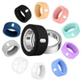 10-pack silicone ring covers in multiple colors, each with a small side cutout