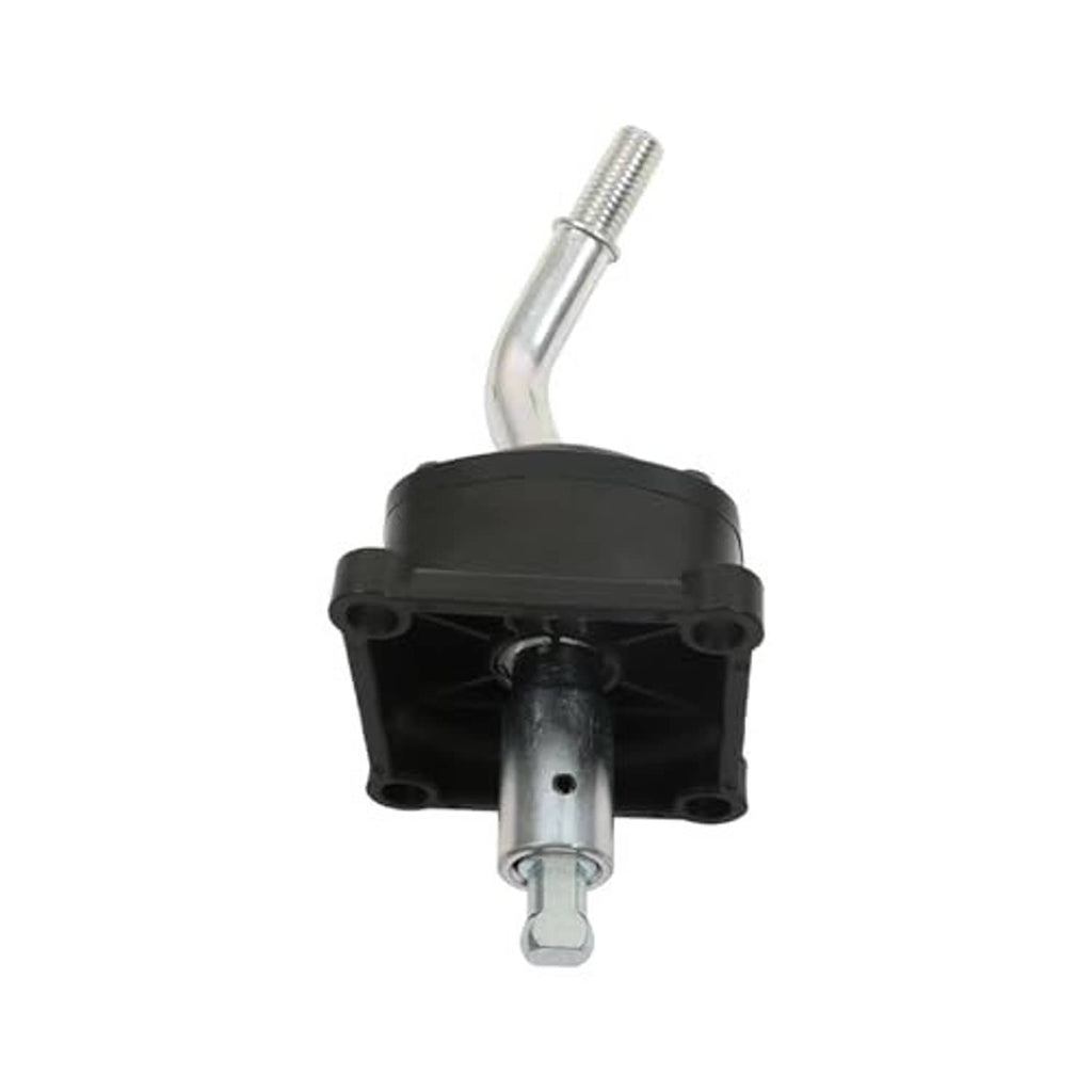 5-speed shifter tower kit with black housing and vertical silver shift rod stud