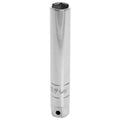 Chrome spark plug socket extension tool with 3/8-inch drive, 5/8-inch tip