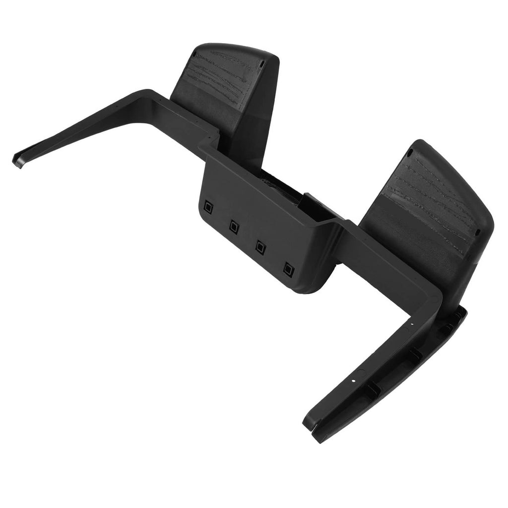 Black dashboard cover bracket with side vents and cutout button area
