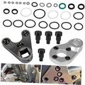 Outboard trim tilt pin wrench set with silver wrench and black pin caps, plus pins