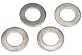 Set of four aluminum drain plug gasket washers, round with center hole