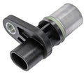 Engine crankshaft position sensor with metal body and black plastic connector
