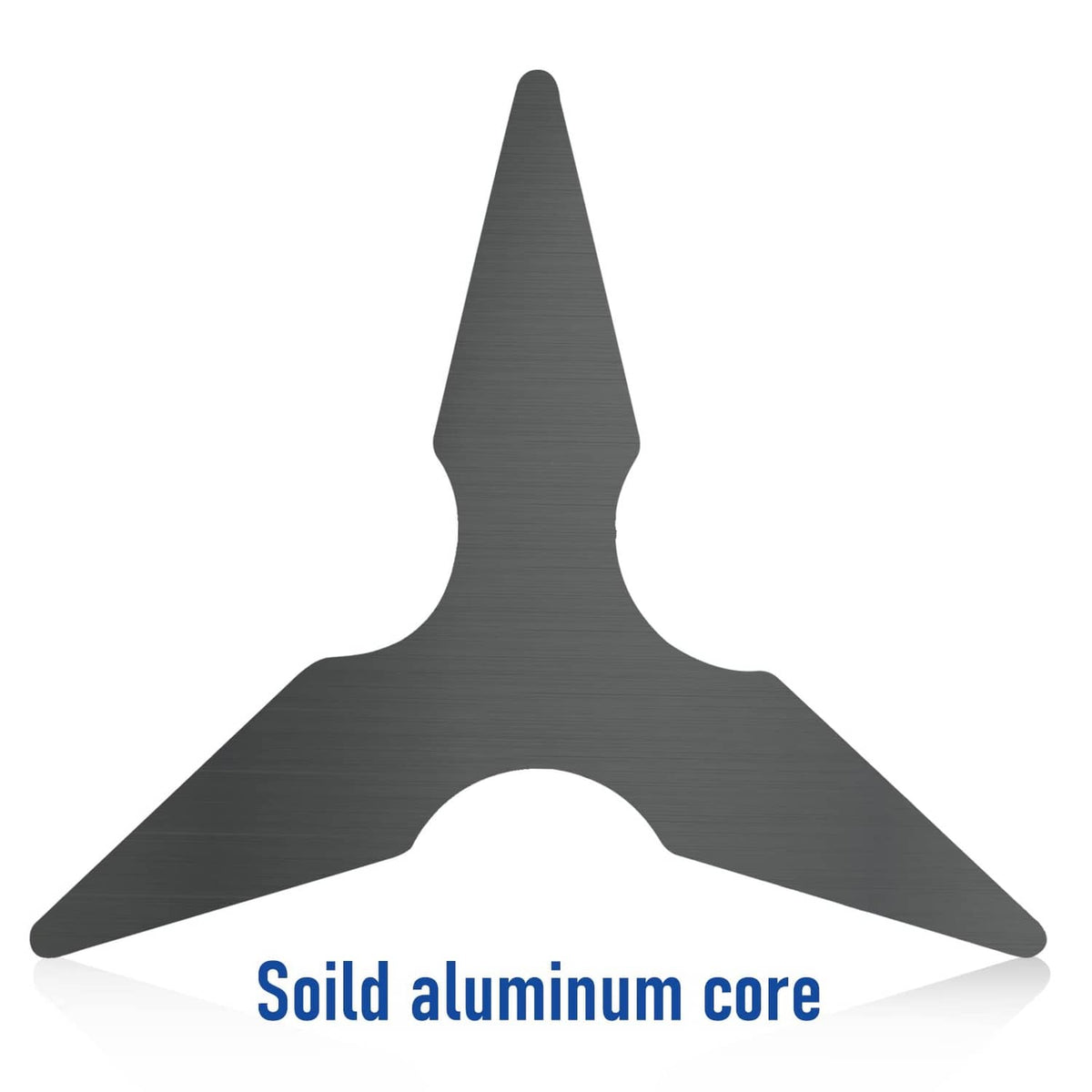 Triangular metal core architectural scale ruler stand with engraved measurement surface