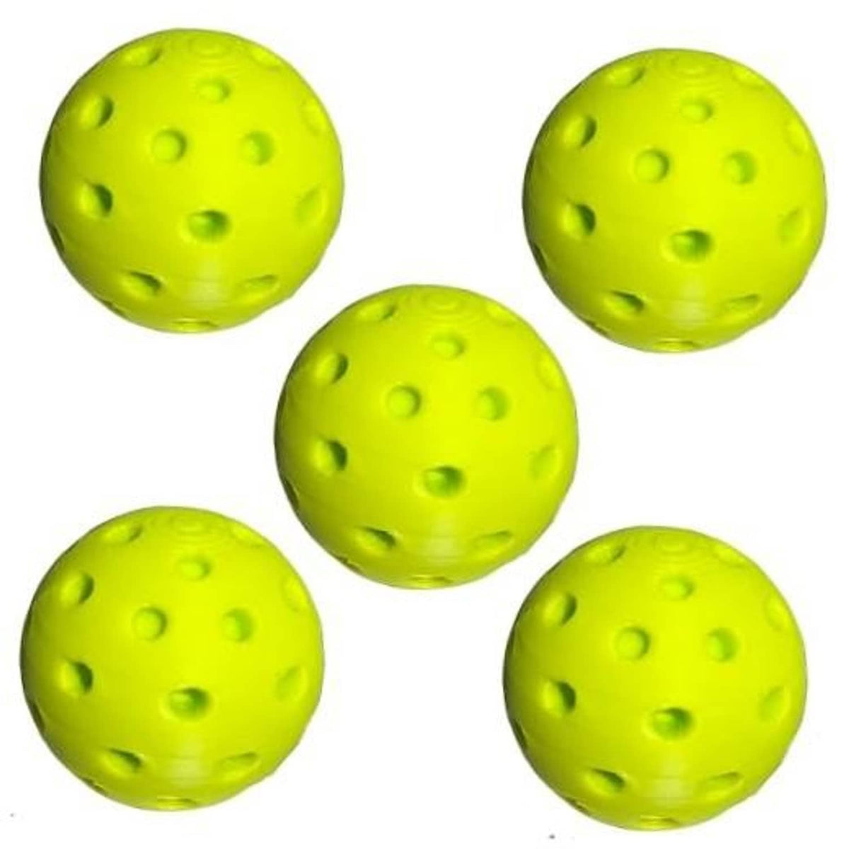 Five lime-green textured valve stem caps, round with dot pattern (5-pack).
