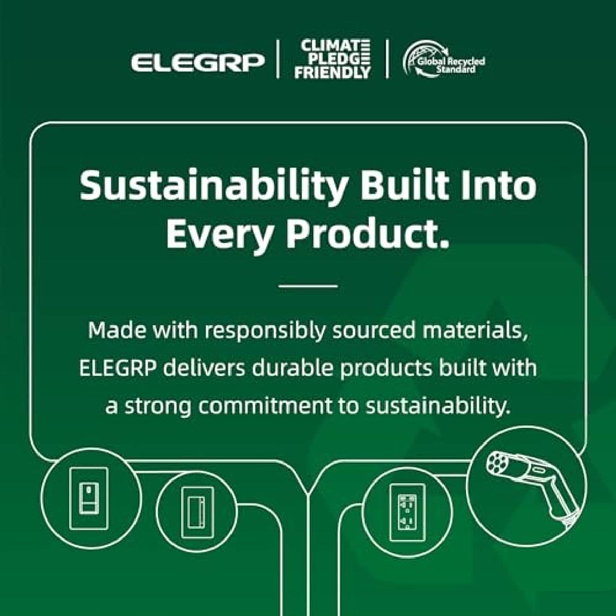 ELEGRP sustainability graphic for locking plugs and connectors