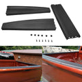 Tailgate cover molding top cap protector set in dark gray with mounting hardware
