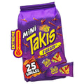 Purple Takis Mini Fuego snack multipack bag with 25 singles label