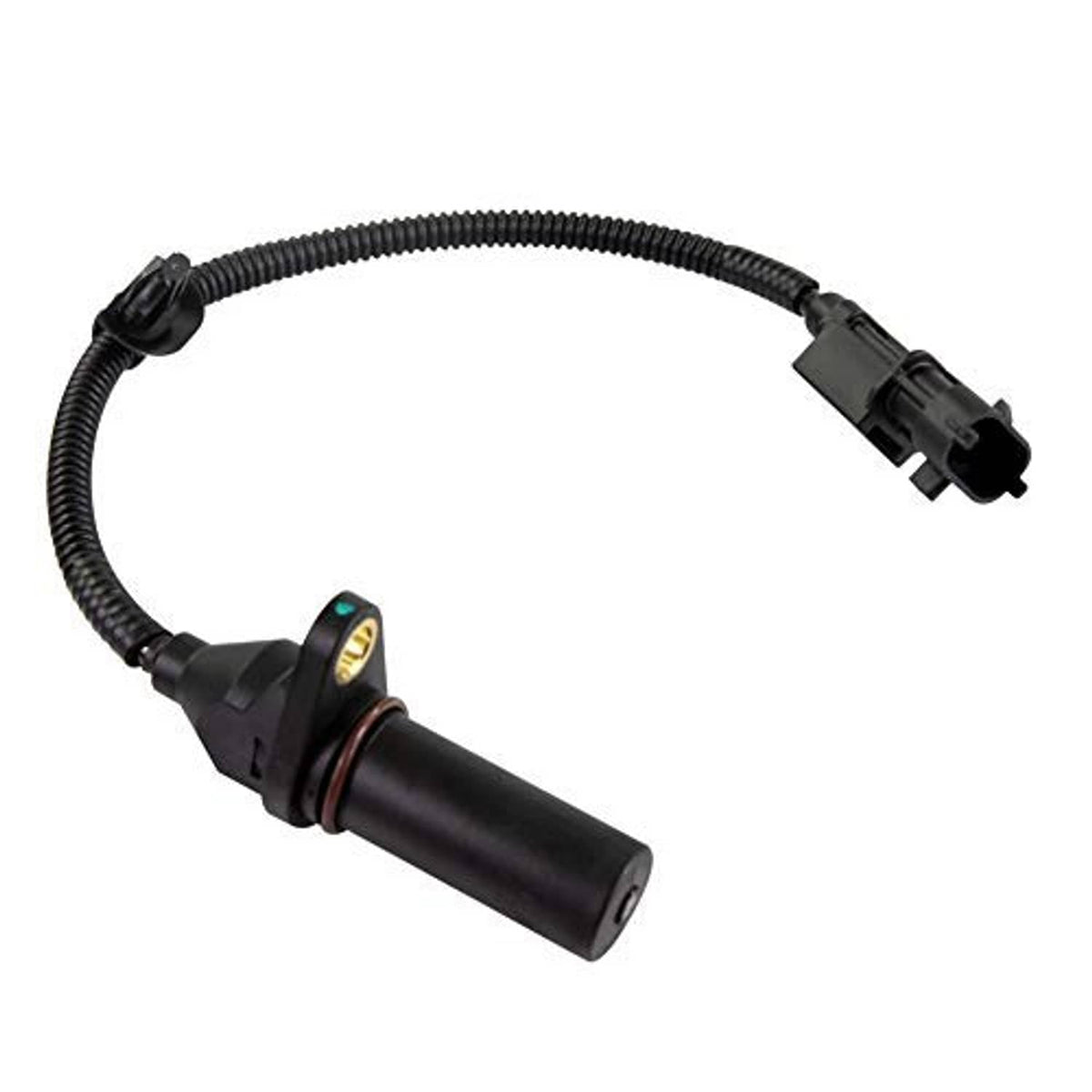 Crankshaft position sensor with wiring harness, connector, and sensor housing