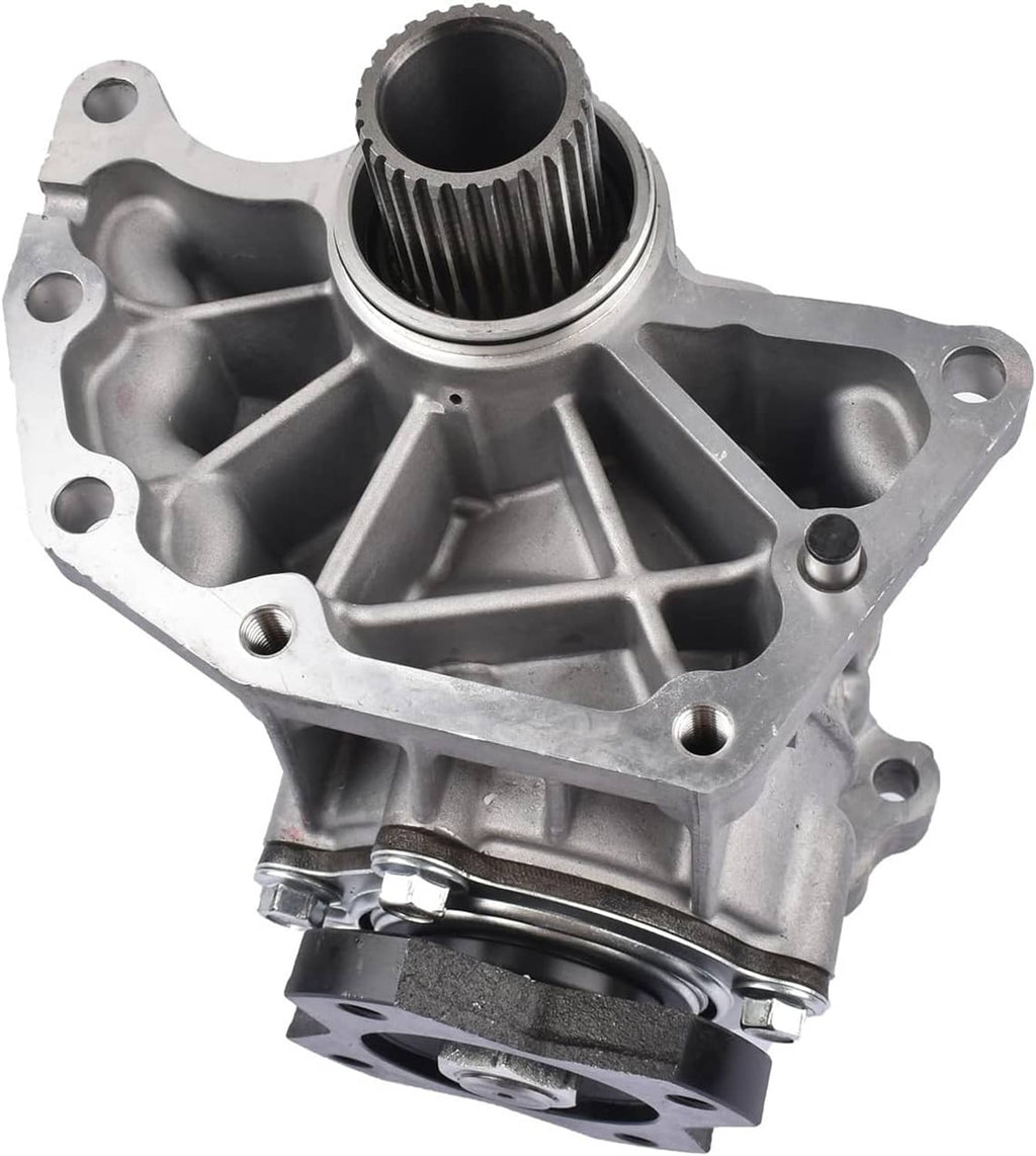 Transfer case assembly with splined input opening and silver cast body
