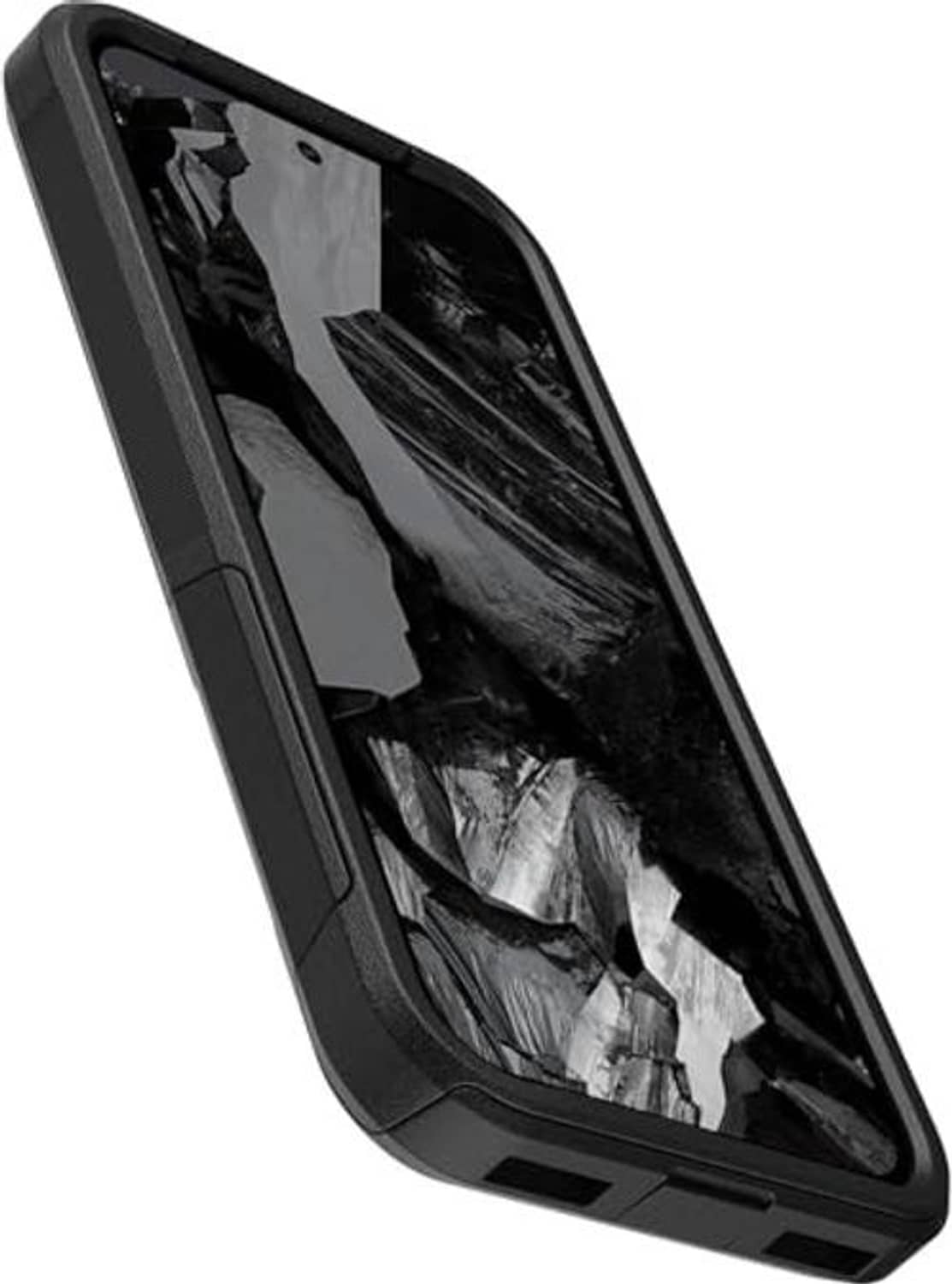 Google Pixel 8A OtterBox Commuter case, black slim protective cover with screen bezel
