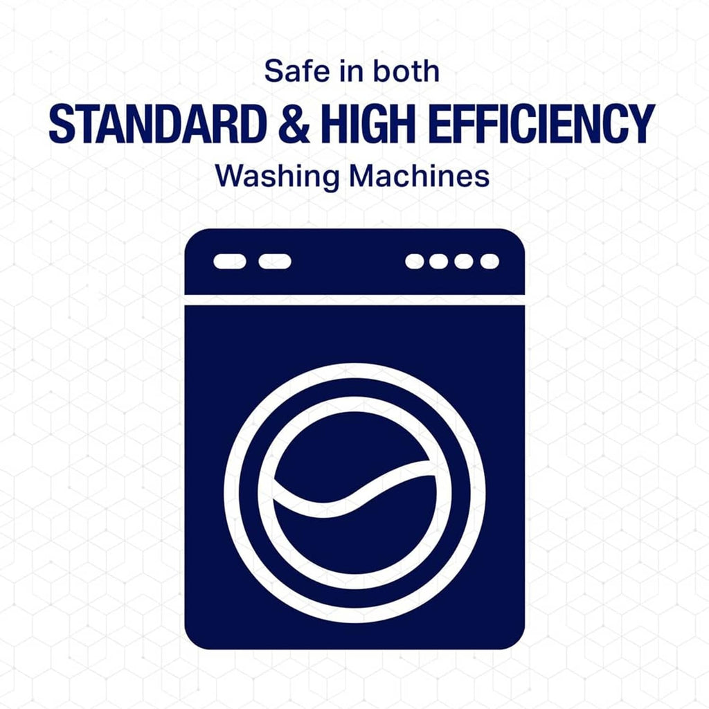 Laundry detergent packs safe for standard and high-efficiency washing machines