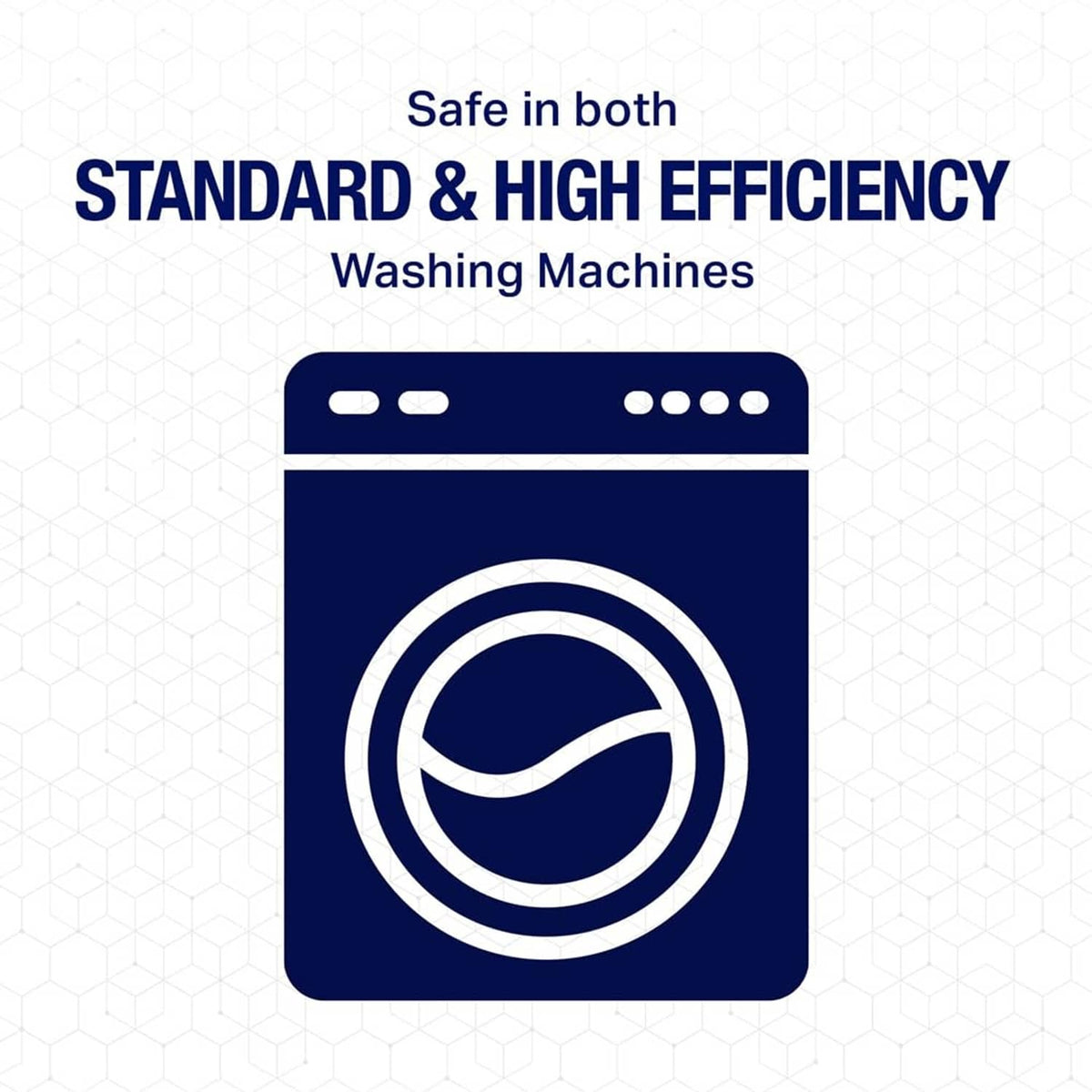 Laundry detergent packs safe for standard and high-efficiency washing machines