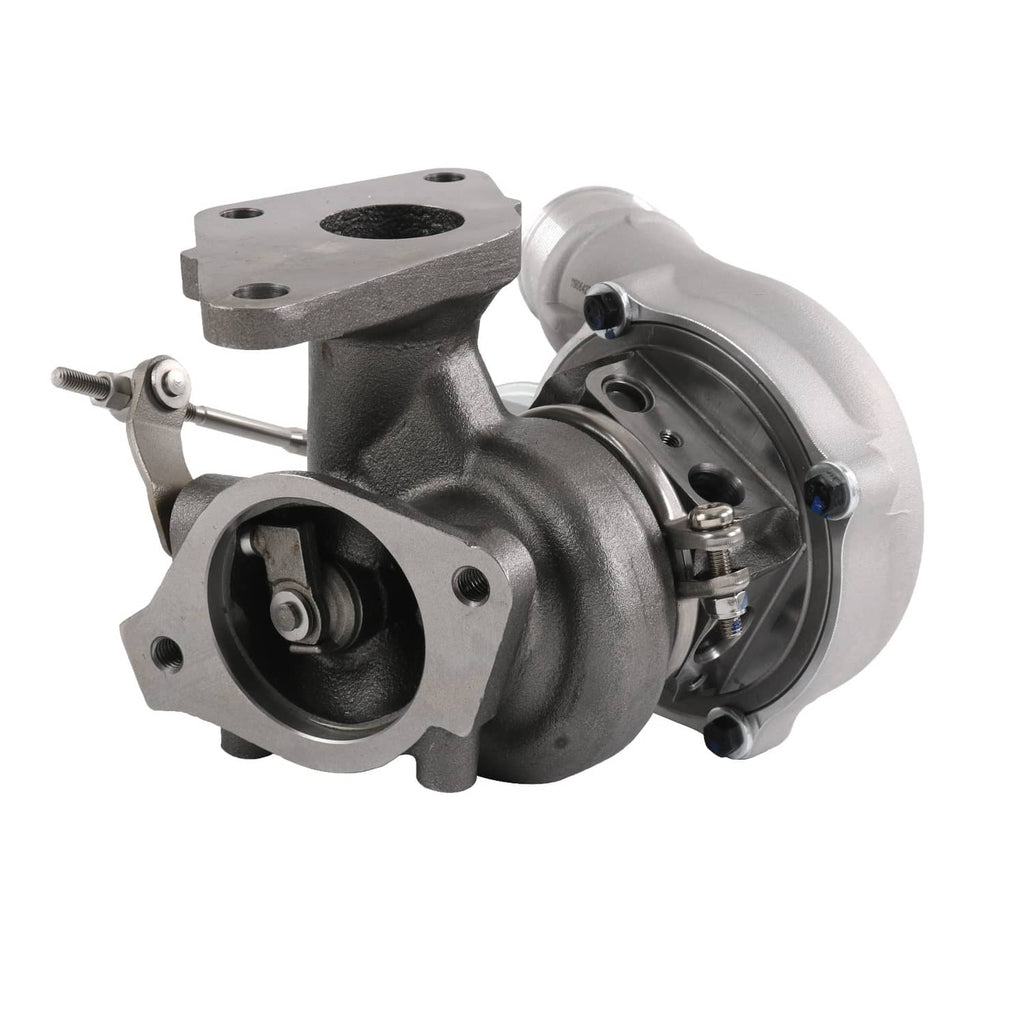Left turbocharger with compressor housing and black center cartridge