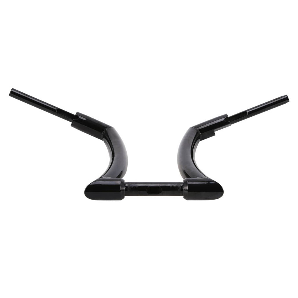 Black ape handlebars accessory, pair of curved bars with end grips