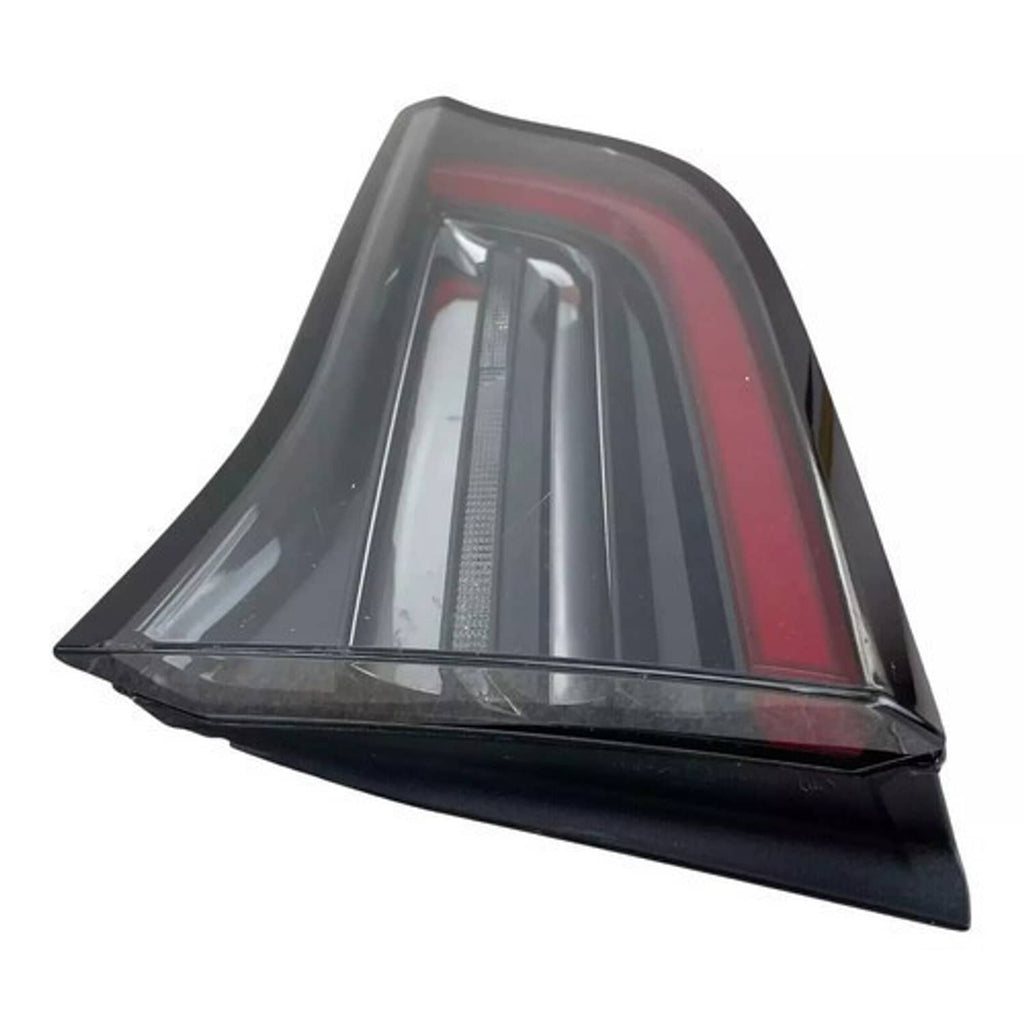 Right inner tail light assembly with red lens and dark housing, 4-pin connector.