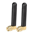 Dual-band MIMO WiFi antenna with right-angle RP-SMA male connector and black base
