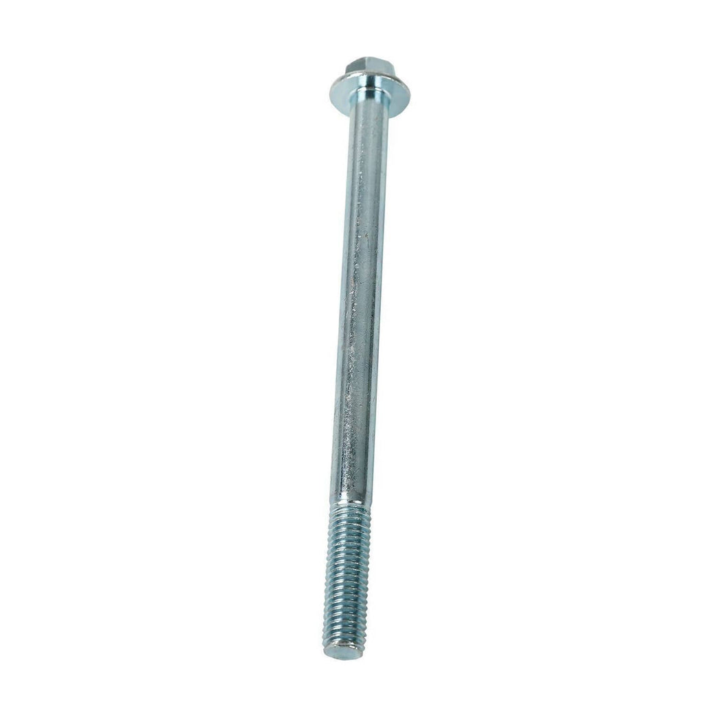 Chrome steel spacer bolt with hex head and threaded shaft