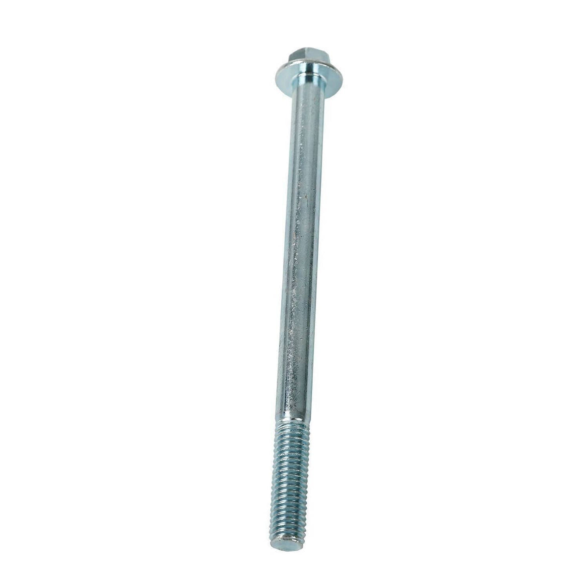 Chrome steel spacer bolt with hex head and threaded shaft