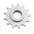 12-tooth front drive sprocket, silver steel with inner splines and ring gear teeth
