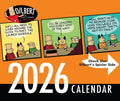 Dilbert desk calendar 2026 edition cover with cartoon panels and large “2026” year