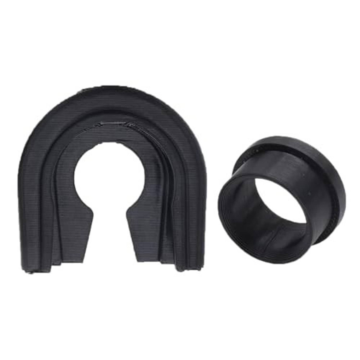 Gearbox repair kit set with U-shaped ring and rounded sleeve, black plastic