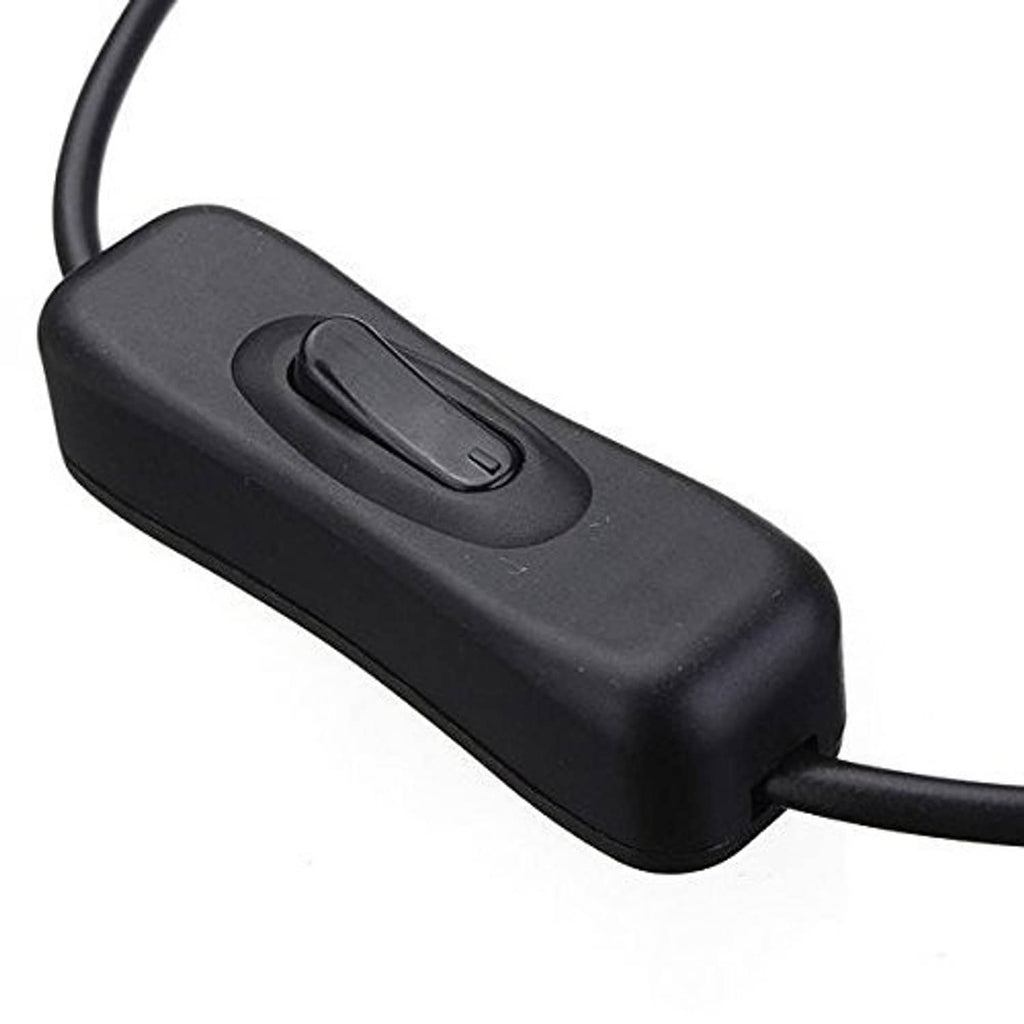 Black inline on/off switch module for LED strip light with cable