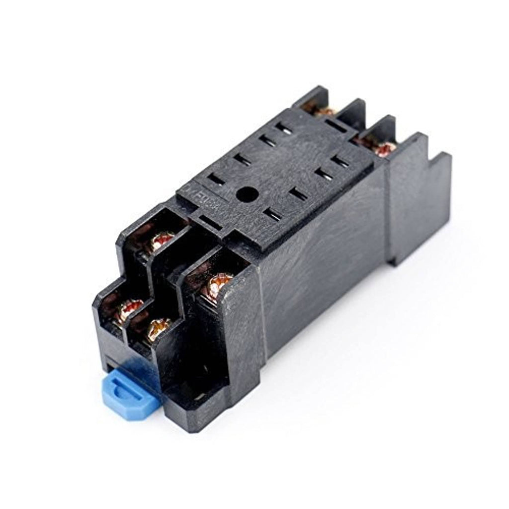 Solid state time delay relay timer, black base with exposed copper contacts
