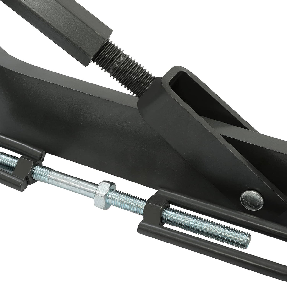 3-point hitch linkage bar with threaded turnbuckle and mounting bracket hardware