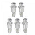 Steel grease fittings, straight M6 x 1mm, silver tone, hex base and threaded nipple