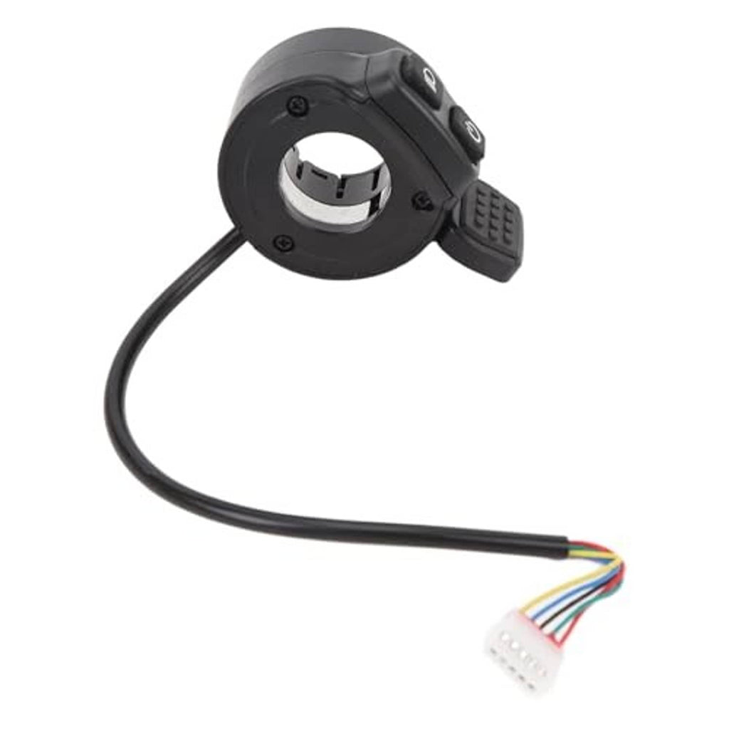 Electric finger throttle speed controller with circular mount and cable connector