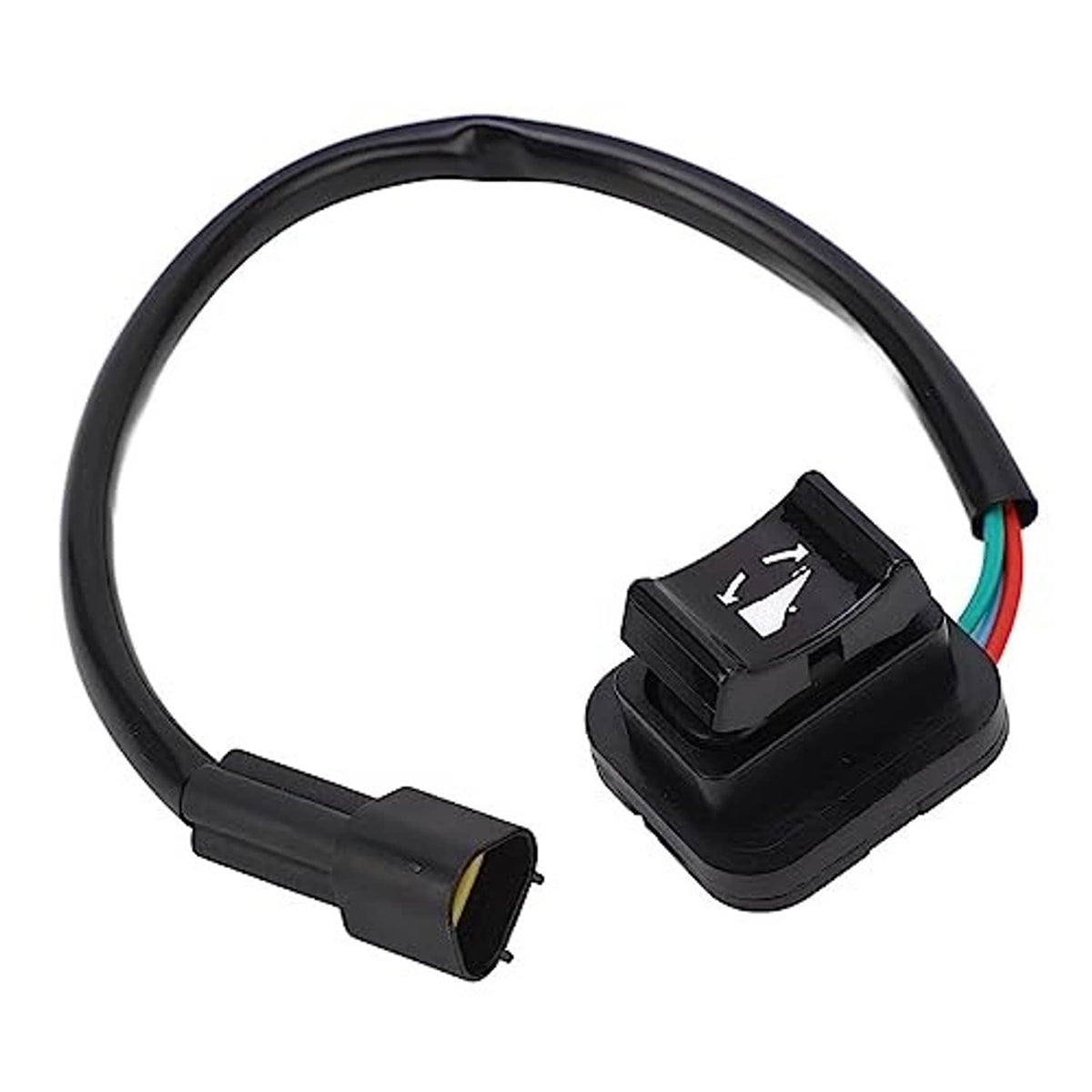 Black trim tilt switch assembly with wiring harness and colored lead wires