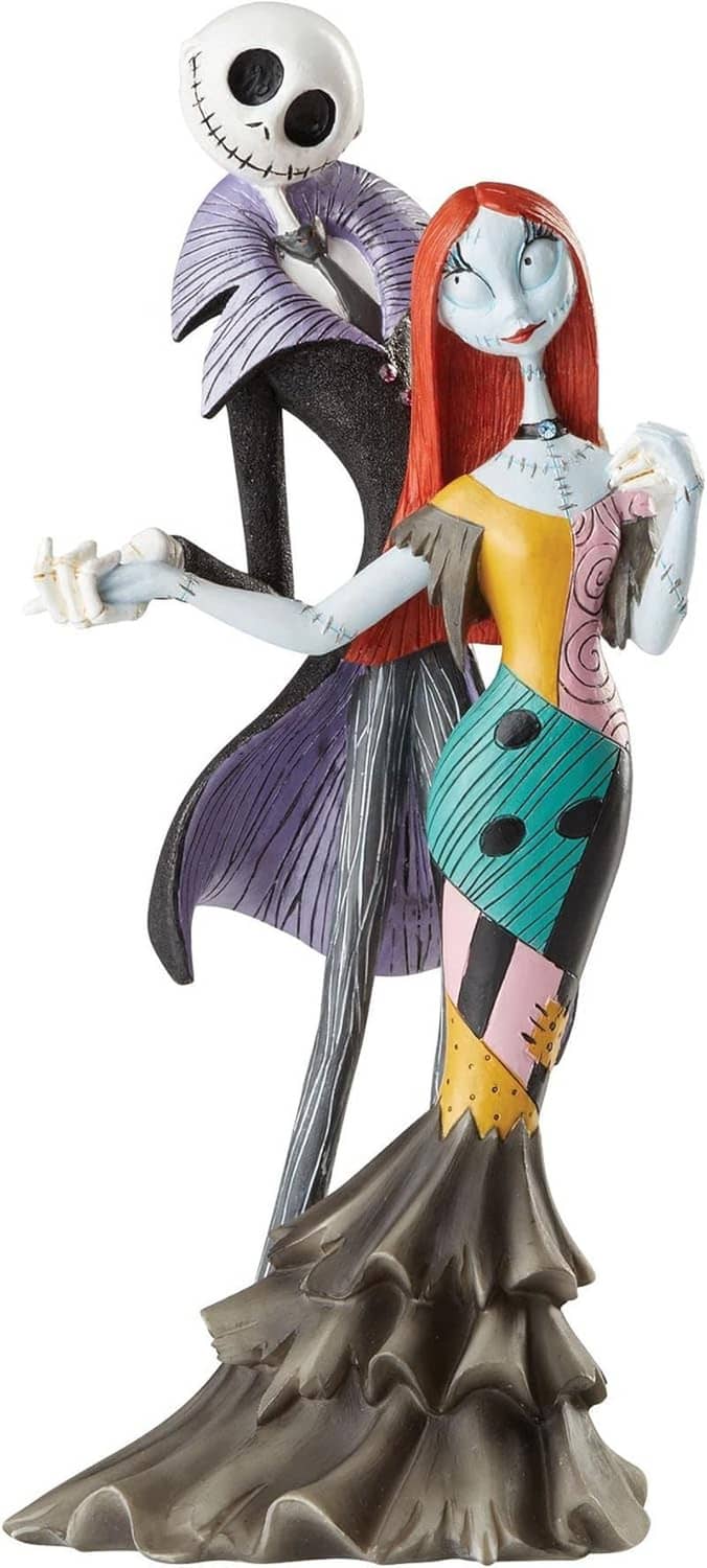 Nightmare Before Christmas Jack and Sally collectible figurine couple, full-length