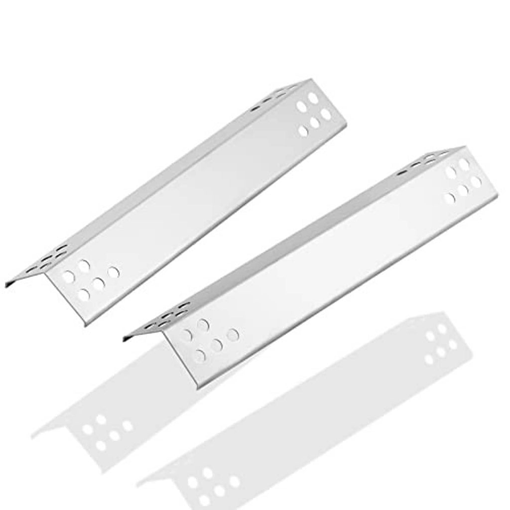 Stainless steel heat plate replacement set with two long perforated pieces