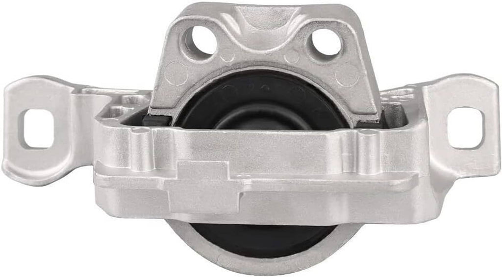 Motor mount bracket with round black rubber bushing and two side mounting ears