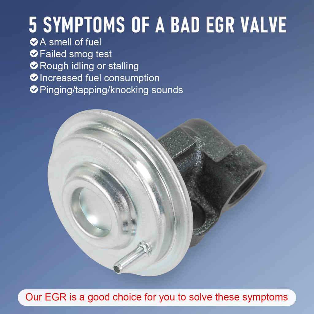 EGR exhaust gas recirculation valve with round silver actuator housing