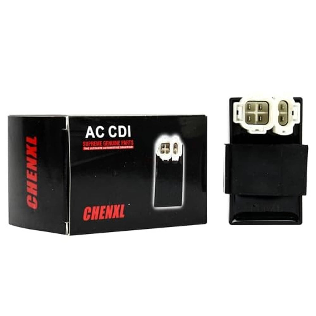 AC CDI control box with 6-pin wiring connector, front view and CHENXI logo