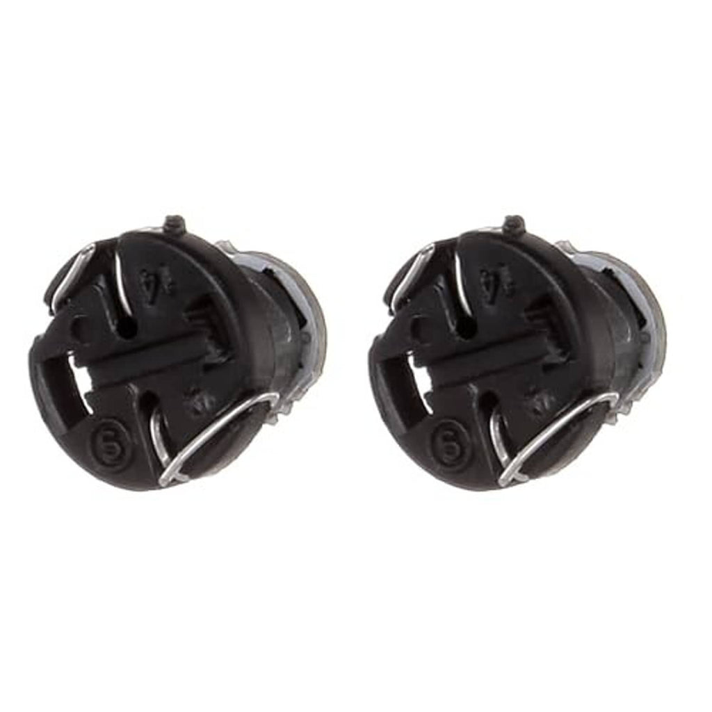 LED wedge light bulbs, black rear side with metal terminals, pair